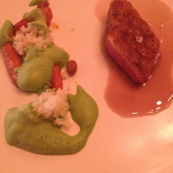 Asta - duck course.  The duck is perfectly cooked(nice and moist) and the au jus goes really with the duck. - New American Near Me - Boston, Massachusetts