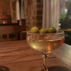 The Red Hen - Extra Dirty Martini with Marinated Olives