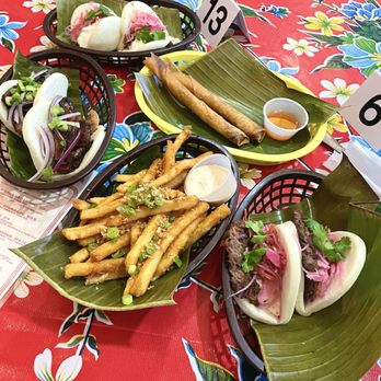 Lucky Tigre - Chargrilled BBQ Pork Belly Bao Buns, Mini Lumpia-Mix Smash Burger Bao Buns, 6 Piece Beef Lumpia - Food Trucks Near Me - Tampa, Florida Lucky Tigre - Chargrilled BBQ Pork Belly Bao Buns, Mini Lumpia-Mix Smash Burger Bao Buns, 6 Piece Beef Lumpia - Food Trucks Near Me - Tampa, Florida