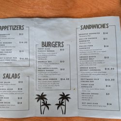 Ludlow Bromley Yacht Club - New menu June 2025