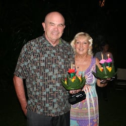 Cruises-N-More - Our owner Pat and her husband enjoying a shore excursion in Thailand while sailing on the Silver Sea's Silver Whisper.