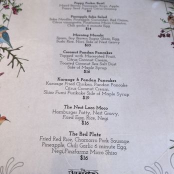 Darling Aviary - Brunch Menu - Bars Near Me - Sacramento, California Darling Aviary - Brunch Menu - Bars Near Me - Sacramento, California