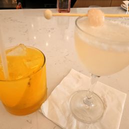 Tito's and OJ, Lychee Martini Tito's and OJ, Lychee Martini