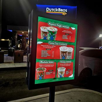 Dutch Bros Coffee - Holiday drink menu - Juice Bars & Smoothies Near Me - Barstow, California