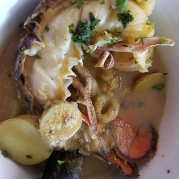 L'Albatros - Bouillabaisse to-go, I'm sure L'Albatross's plating is leaps and bounds better then this! - French Near Me - Cleveland, Ohio L'Albatros - Bouillabaisse to-go, I'm sure L'Albatross's plating is leaps and bounds better then this! - French Near Me - Cleveland, Ohio