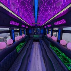 Genesis Limo Service - Complimentary birthday package for our party bus in Huntington Beach