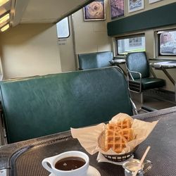 Brew@602 - Americano and  waffles