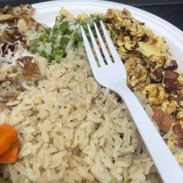 Breakfast scramble with rice instead of beans Breakfast scramble with rice instead of beans