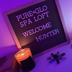 Pure Glo Spa - Cute signage!