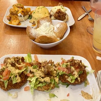 Ruby Slipper Decatur - Sweet potato beignet, shrimp/cochon/st. charles eggs benedict, fried green tomatoes - Breakfast & Brunch Near Me - New Orleans, Louisiana
