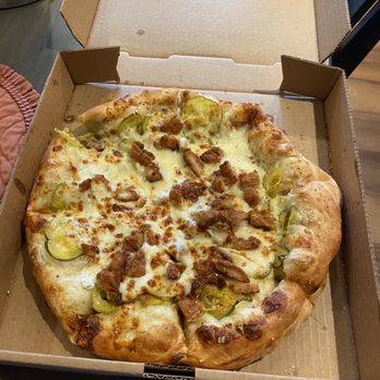 McBride's Pizza Shop - pickle pizza with chicken - Pizza Near Me - Boyers, Pennsylvania McBride's Pizza Shop - pickle pizza with chicken - Pizza Near Me - Boyers, Pennsylvania