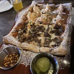 Bulgogi and shrimp pizza