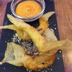 Casa Toño - CRUJIENTE DE GAMBON CON TOQUE DE ALBAHACA