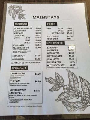Menu photo 3 1677 Coffee Co Sherwood, AR Menu photo 3 1677 Coffee Co Sherwood, AR