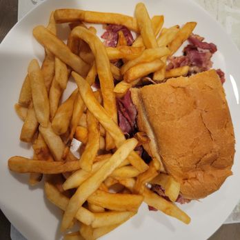 The Hat - Pastrami sandwich and fries. - Fast Food Near Me - Rancho Cucamonga, California The Hat - Pastrami sandwich and fries. - Fast Food Near Me - Rancho Cucamonga, California