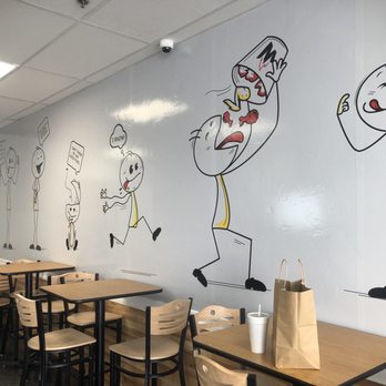 Stupid Wings - a drawing on the wall of a restaurant - Chicken Wings Near Me - Bakersfield, California Stupid Wings - a drawing on the wall of a restaurant - Chicken Wings Near Me - Bakersfield, California