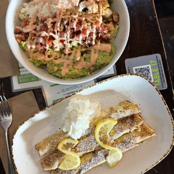 Blu Jam Café - Lemon crepes and chipotle bowl - New American Near Me - Los Angeles, California