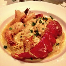 37 Steakhouse - Lobster and shrimp angel hair pasta. Divine!