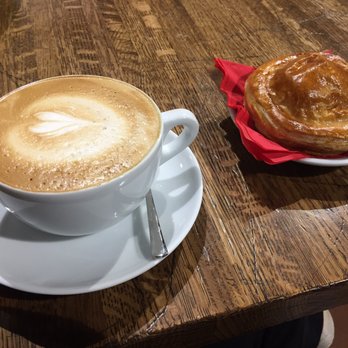 Palmieri Cafe - Latte and tomato mozzarella pastry. - Coffee & Tea Near Me - Dallas, Texas Palmieri Cafe - Latte and tomato mozzarella pastry. - Coffee & Tea Near Me - Dallas, Texas