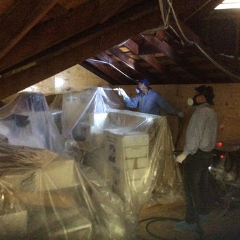 Pest Solutions Termite & Pest Control - Application in attic for termites - Pest Control Near Me - South Gate, California Pest Solutions Termite & Pest Control - Application in attic for termites - Pest Control Near Me - South Gate, California