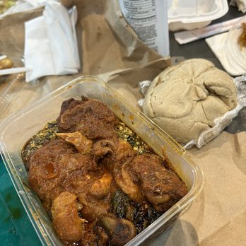 Lexington Market - Oat fufu with chicken stew - Public Markets Near Me - Baltimore, Maryland