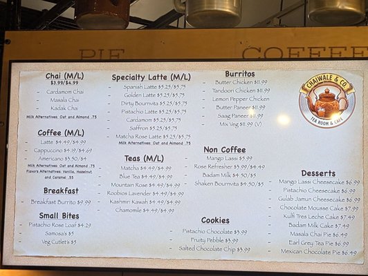 Menu photo 2 Chaiwale & Co Pasadena, CA