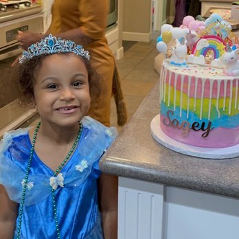 Sugar Dot Bake Shop - She was so excited to get her cake - Desserts Near Me Sugar Dot Bake Shop - She was so excited to get her cake - Desserts Near Me