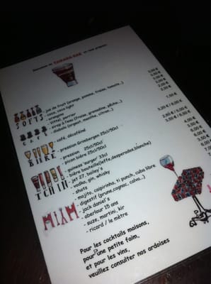 Menu photo 4 Tagada Bar Paris, 75