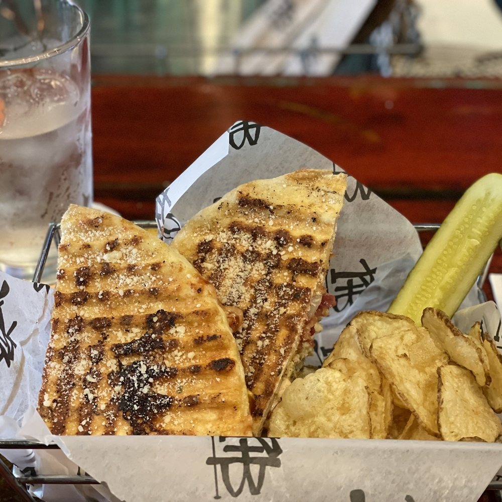 Paddle Hard Brewing - BBQ Chicken Panini... Mmm mmm, delicious! - Breweries Near Me - Grayling, Michigan
