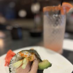 Sushi Shack - Spicy Yellowtail hand roll, perfect amount of spicy yellowtail, avocado, cucumber and light rice.