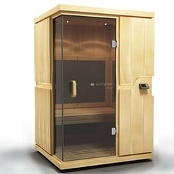 HD Tan - This is our Infrared Sauna Therapy booth- This can help you burn up to 600 calories in one session, help w/ relaxation, detoxification, etc