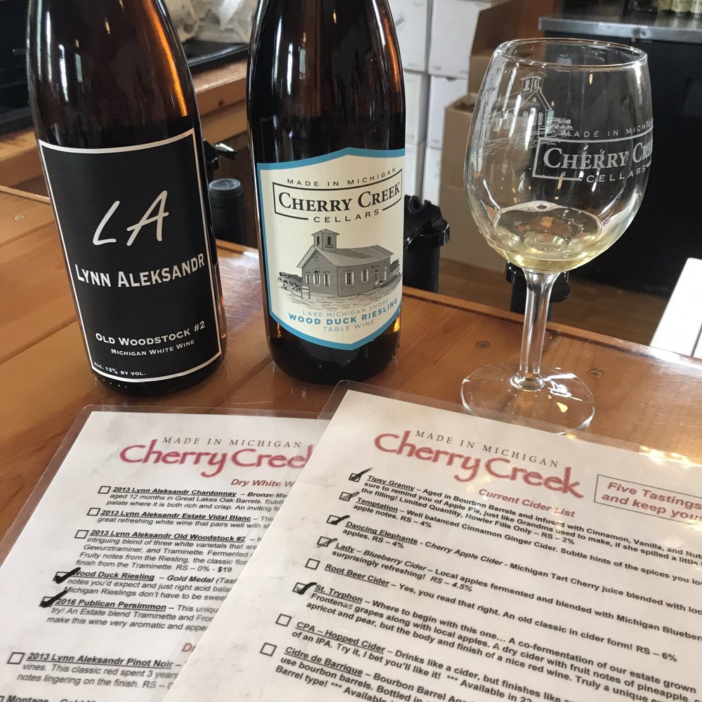 Cherry Creek Cellars - Well after a few tastings ...some had to come with me - cheers - Wineries Near Me - Brooklyn, Michigan