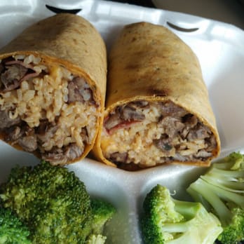 Muscle Maker Grill - Santa fe wrap with steak & a side of steam broccoli. Its my favorite out of their menu. - Wraps Near Me - Antioch, California Muscle Maker Grill - Santa fe wrap with steak & a side of steam broccoli. Its my favorite out of their menu. - Wraps Near Me - Antioch, California