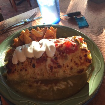Oscar's Cafe - Breakfast burrito- meat lovers and crispy potatoes! - Mexican Near Me - Springdale, Utah