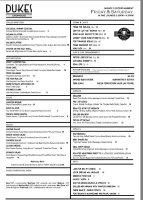 Menu photo 1 Dukes Chophouse Schenectady, NY
