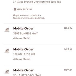 The super confusing and huge order that couldn't be passed through the drive through window.
