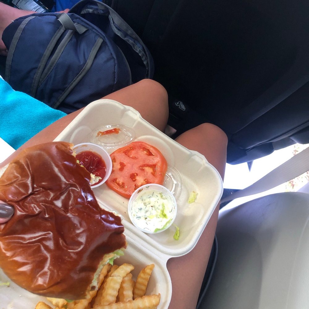 Kilo's Kitchen - mahi mahi sandwich with fries and tartar sauce - Food Trucks Near Me - Hana, Hawaii Kilo's Kitchen - mahi mahi sandwich with fries and tartar sauce - Food Trucks Near Me - Hana, Hawaii