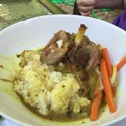 Bella Bean Organics - The Pork Shank as plated
