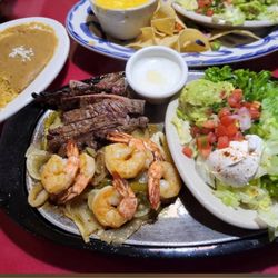 Don Benito's - Combo Beef & Shrimp fajitas...
