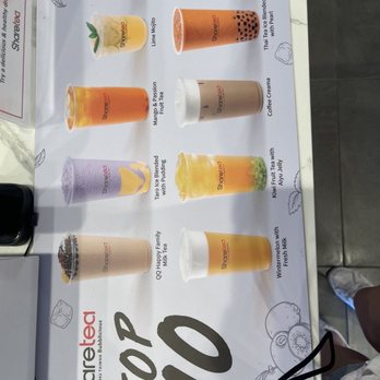 Sharetea - a display of various drinks for sale - Bubble Tea Near Me - North Las Vegas, Nevada Sharetea - a display of various drinks for sale - Bubble Tea Near Me - North Las Vegas, Nevada
