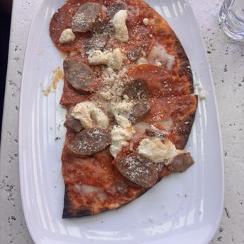 Brio Italian Grille - Sausage, Pepperoni & Ricotta Flatbread. - Italian Near Me - Irvine, California Brio Italian Grille - Sausage, Pepperoni & Ricotta Flatbread. - Italian Near Me - Irvine, California