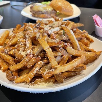 Flip Side - French Fries with Truffle Oil and Grana Pandana - Burgers Near Me - Columbus, Ohio