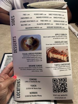 Menu photo 1 Interurban Yukon, OK Menu photo 1 Interurban Yukon, OK
