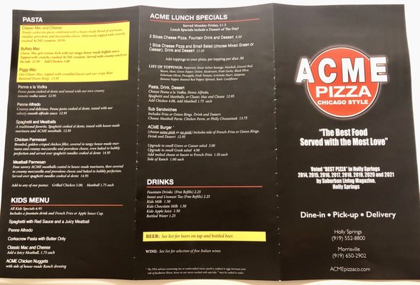 Menu photo 6 ACME Pizza Morrisville, NC Menu photo 6 ACME Pizza Morrisville, NC