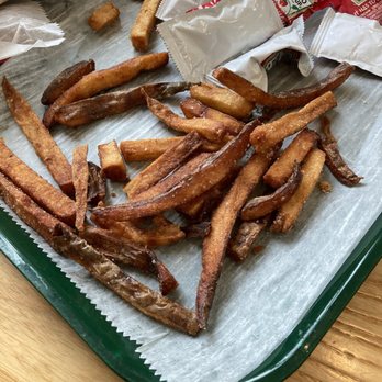 BB's Crispy Chicken - Over cooked fries. Hand-cut Fries - Sandwiches Near Me - Cary, North Carolina BB's Crispy Chicken - Over cooked fries. Hand-cut Fries - Sandwiches Near Me - Cary, North Carolina