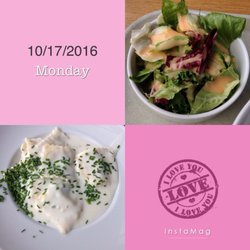 Migros Restaurant - Ravioli and salad combo for 9.80 CHF (Pretty good)