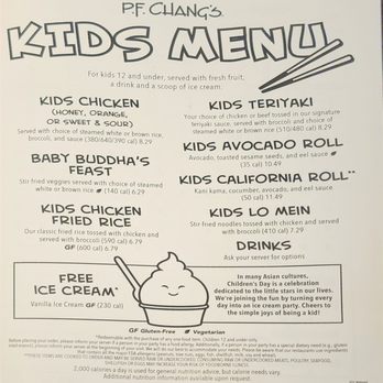 P.F. Chang's - Kids menu - Chinese Near Me - Temecula, California