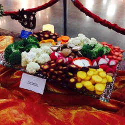 One of my fav display the veggie platter, it was a crowd pleaser
