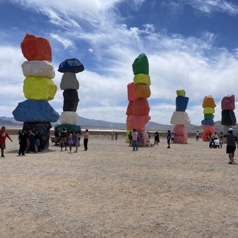 Seven Magic Mountains - Public Art Near Me - Las Vegas, Nevada Seven Magic Mountains - Public Art Near Me - Las Vegas, Nevada