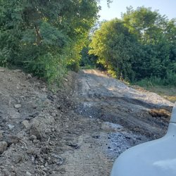 Heitzman Hauling & Excavating - The finished grade, ready for gravel top